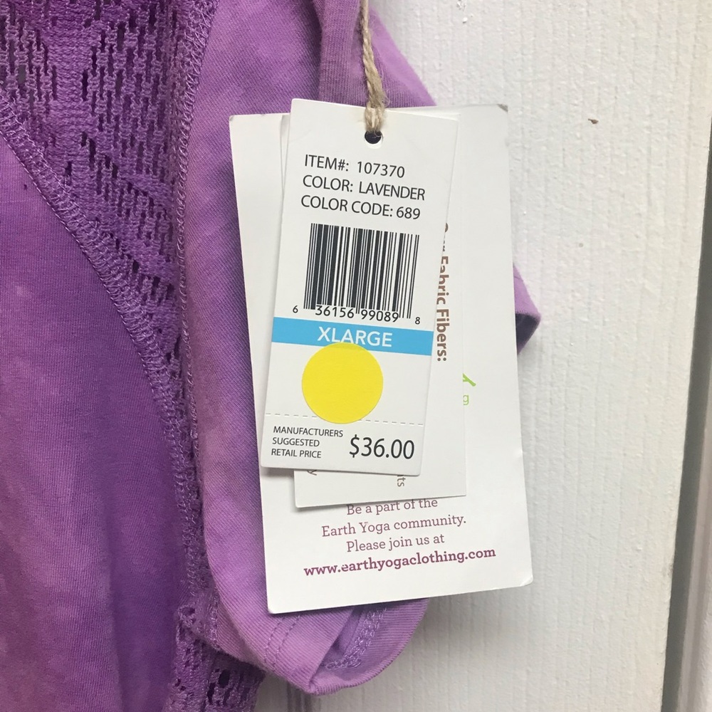 Earth Yoga NWT ladies x-large yoga top with open back. - Picture 5 of 10